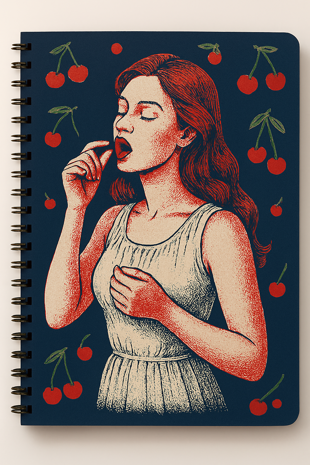 Cherry Muse – A4 Stone Paper Notebook (100 Pages)
