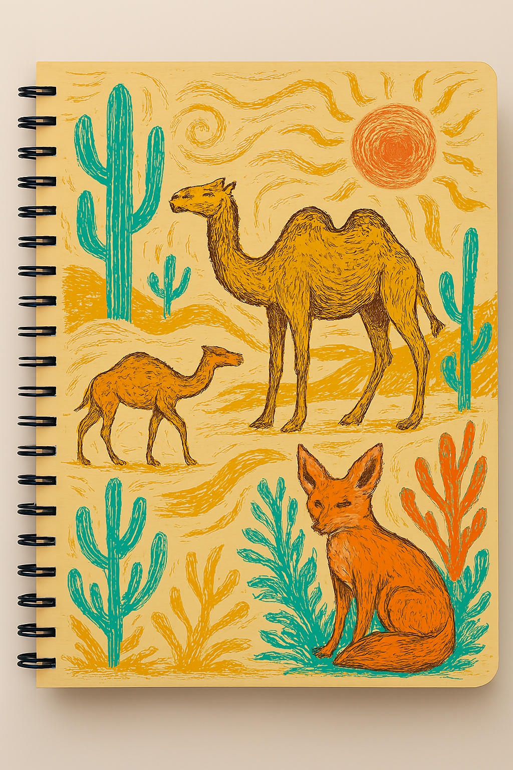 Desert Drift – A4 Spiral Notebook (100 Pages)