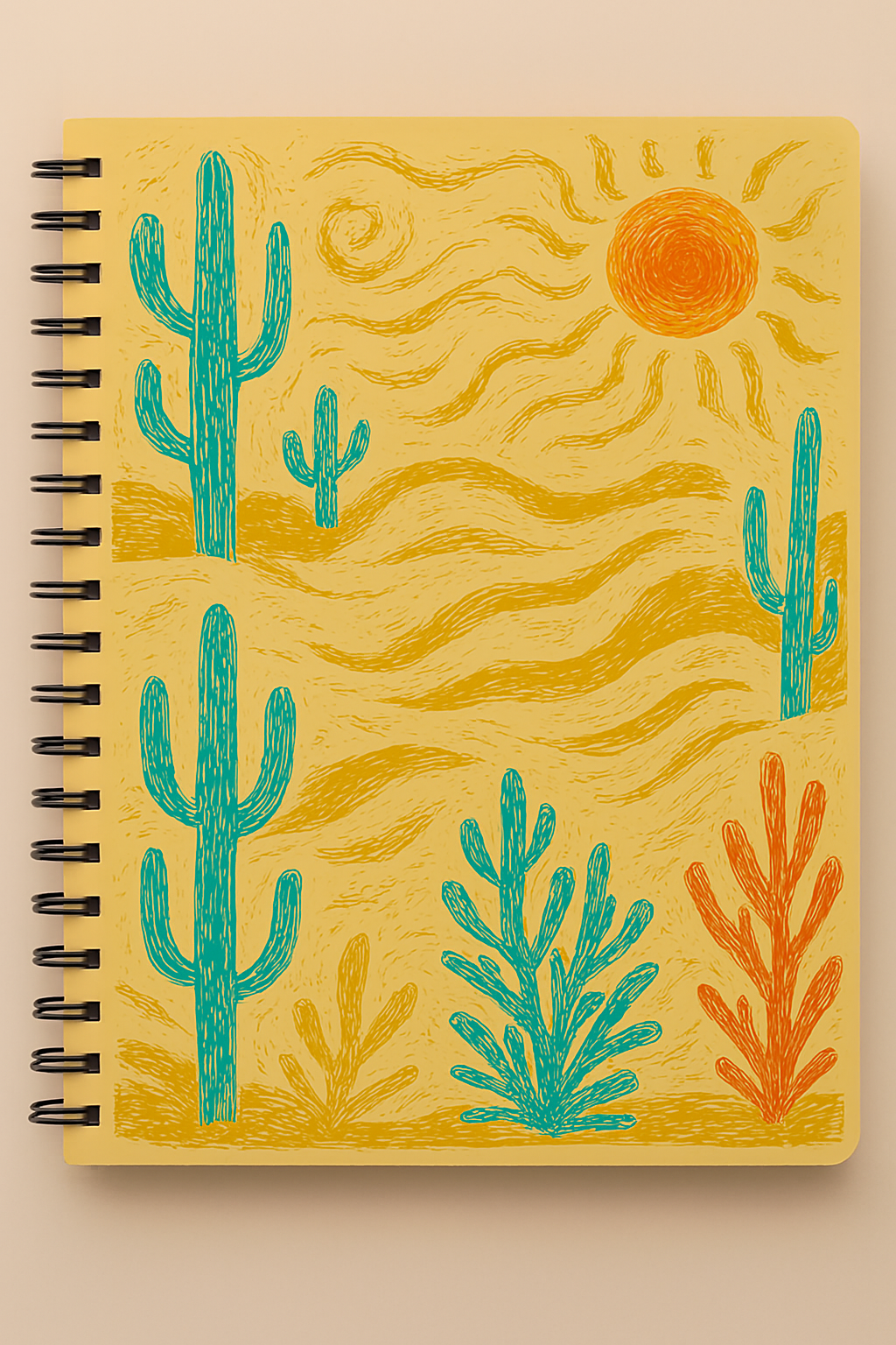Desert Drift – A4 Spiral Notebook (100 Pages)